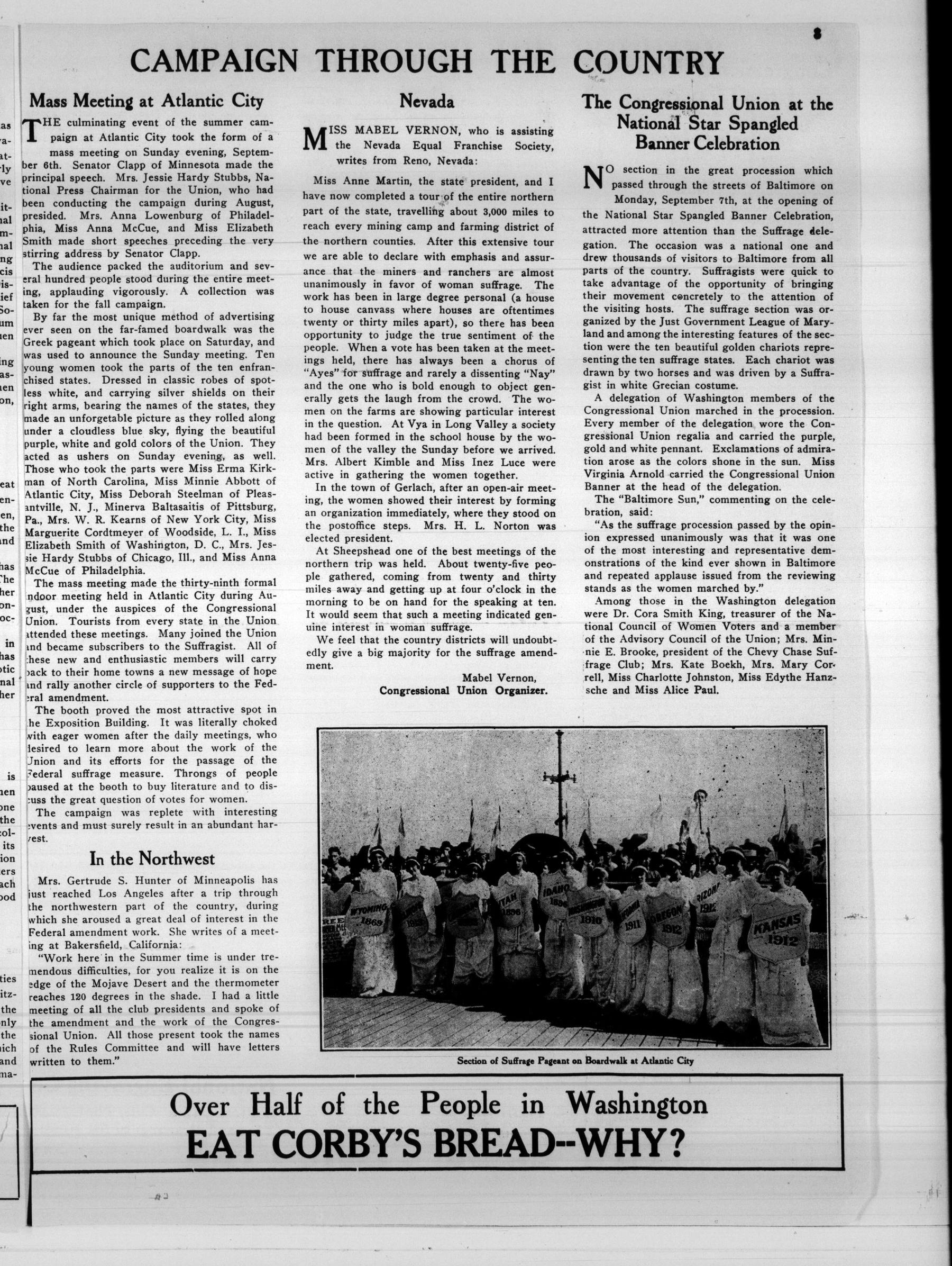 Page 3 of The Suffragist, vol. 2, no. 37, September 12, 1914, p. 3