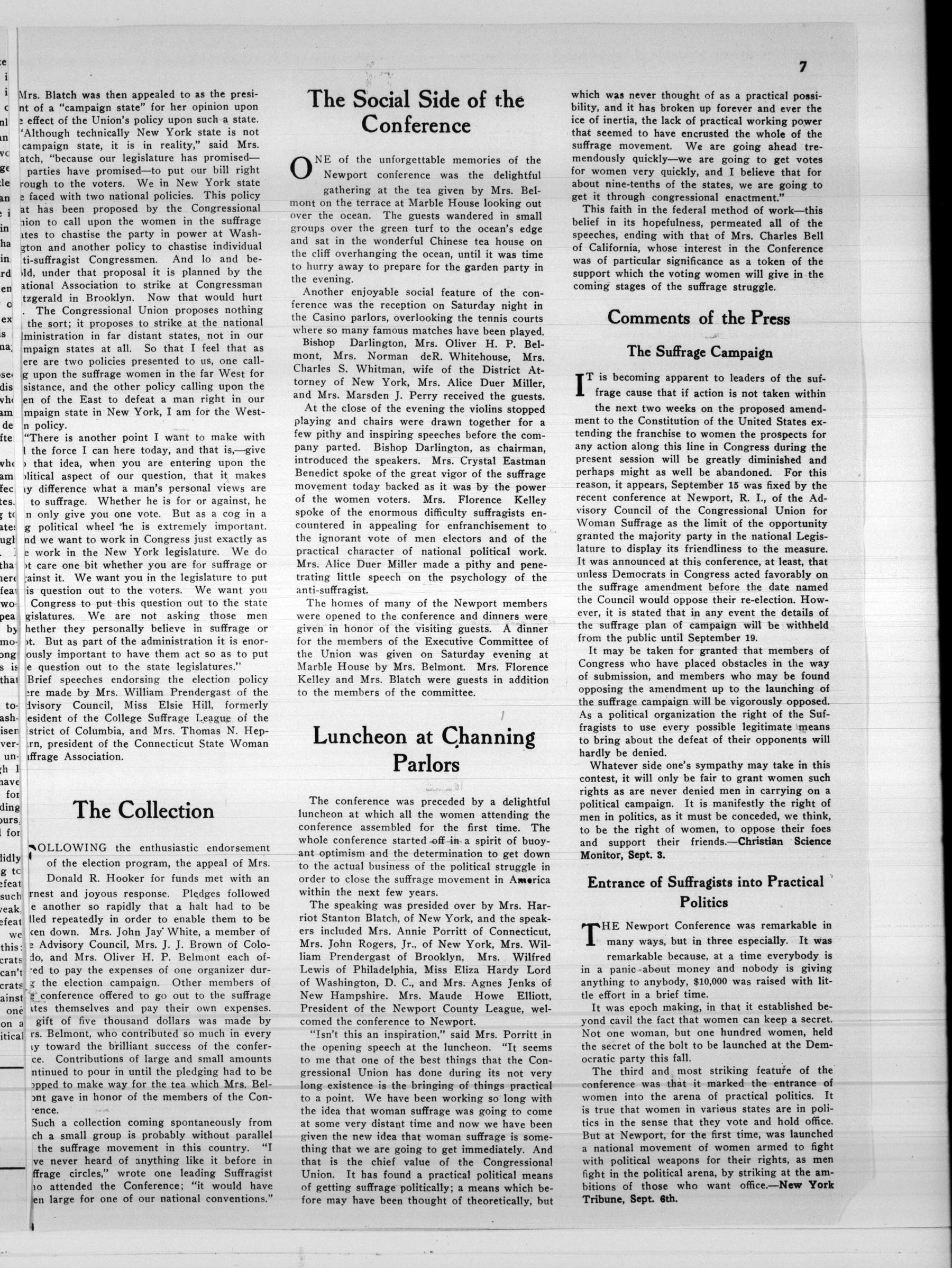 Page 7 of The Suffragist, vol. 2, no. 37, September 12, 1914, p. 7