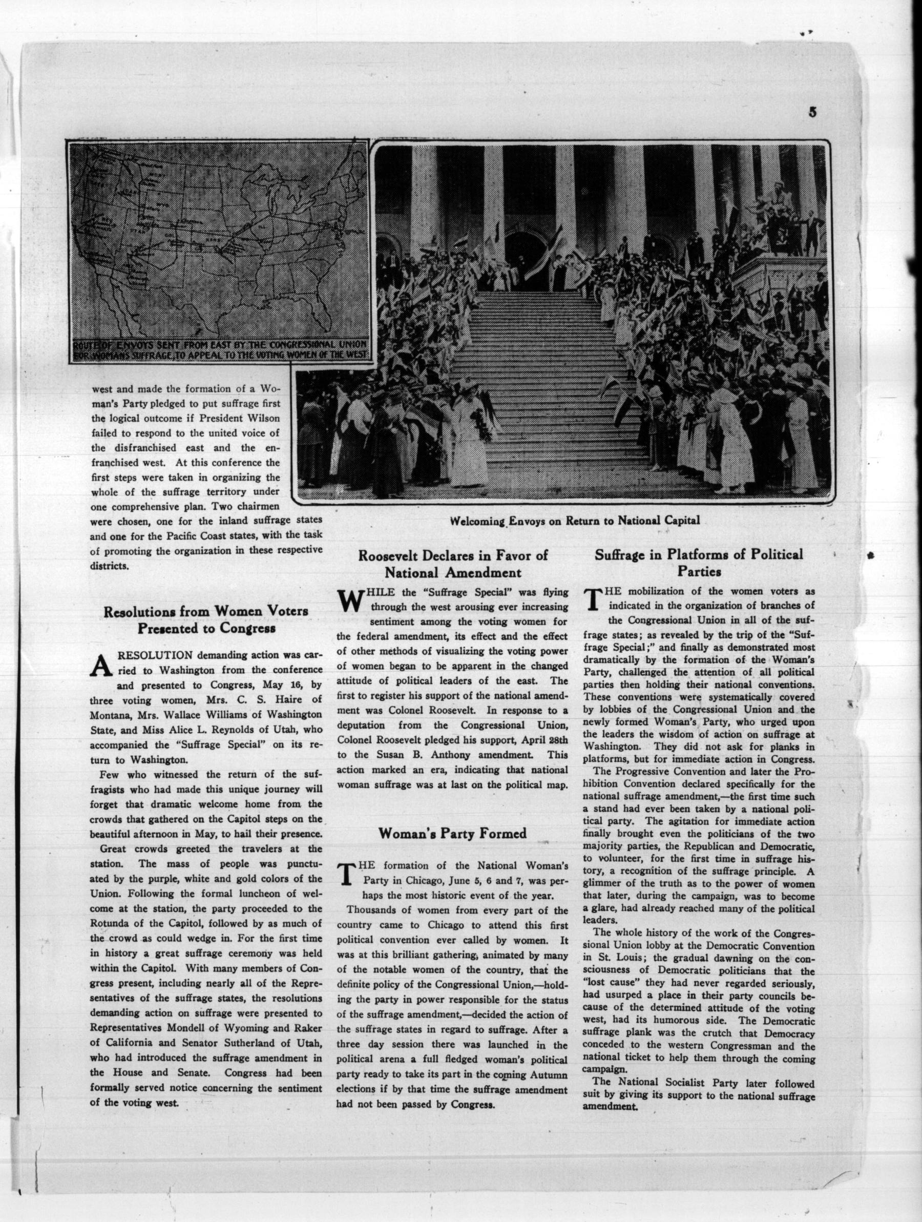 Page 5 of The Suffragist, vol. 5, no. 54, January 10, 1917, p. 5