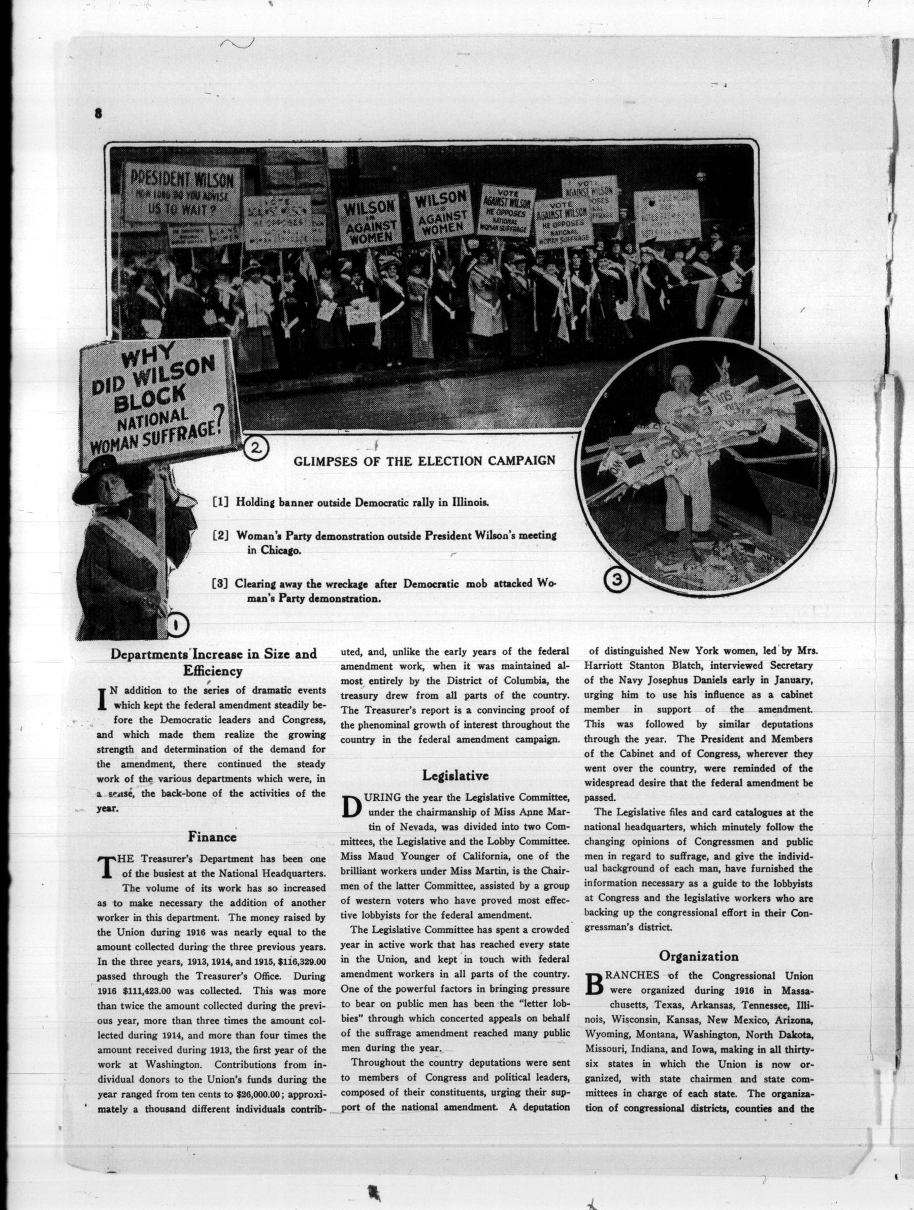 Page 8 of The Suffragist, vol. 5, no. 54, January 10, 1917, p. 8