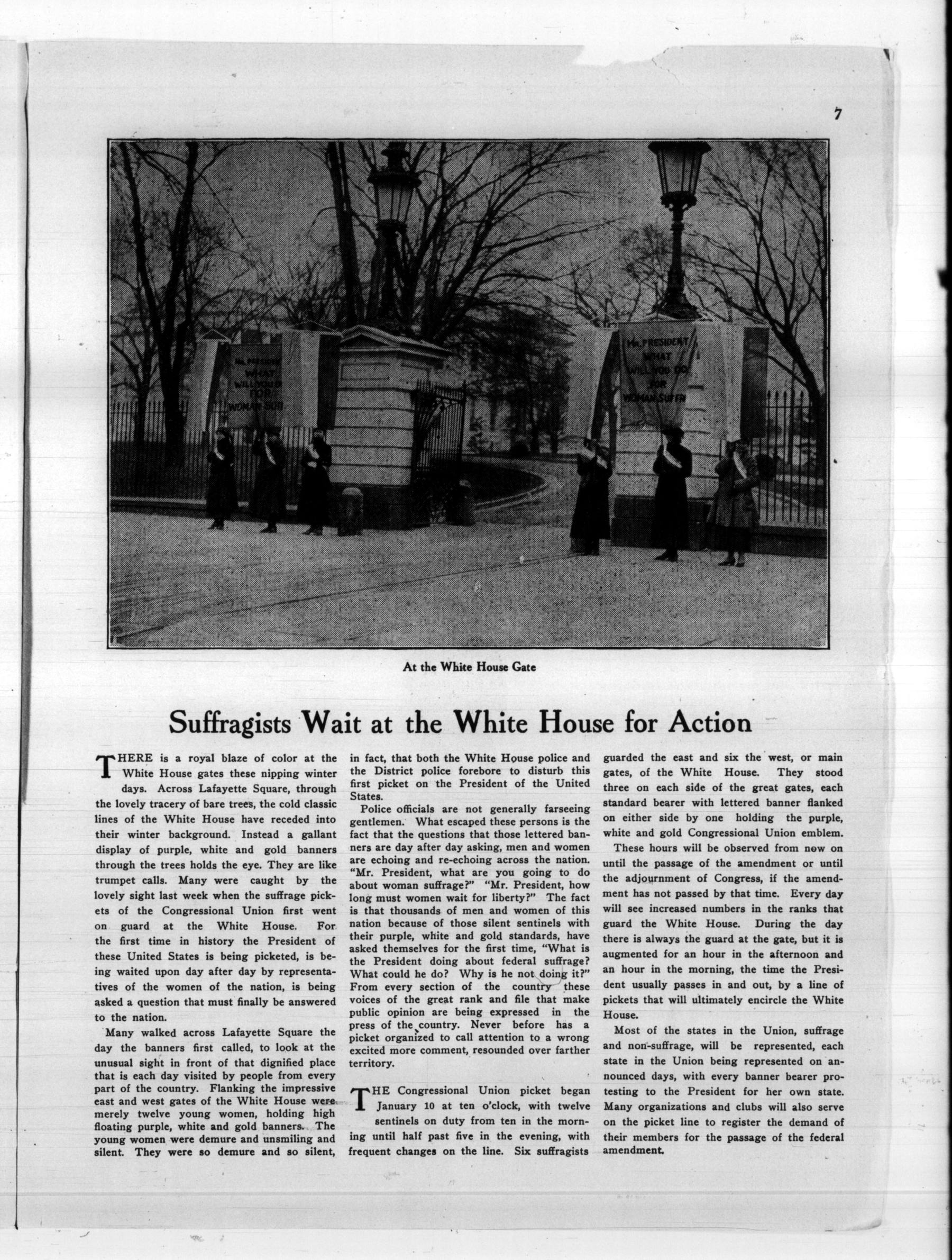 Page 7 of The Suffragist, vol. 5, no. 55, January 17, 1917, p. 7