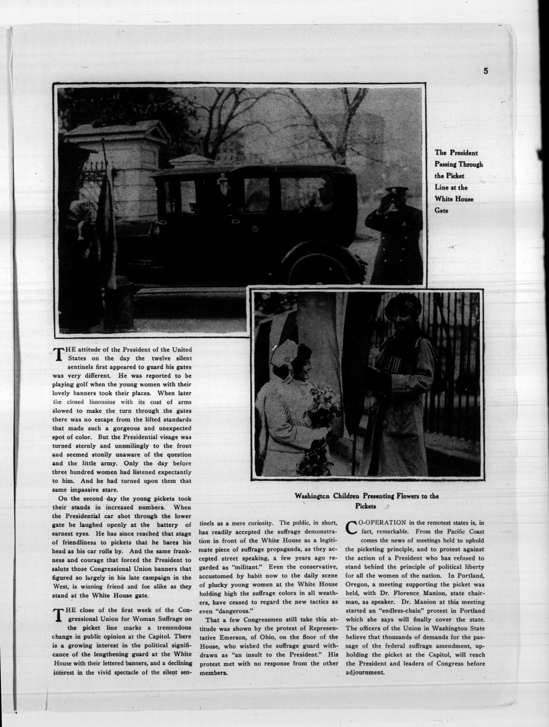 Page 5 of The Suffragist, vol. 5, no. 56, January 24, 1917, p. 5