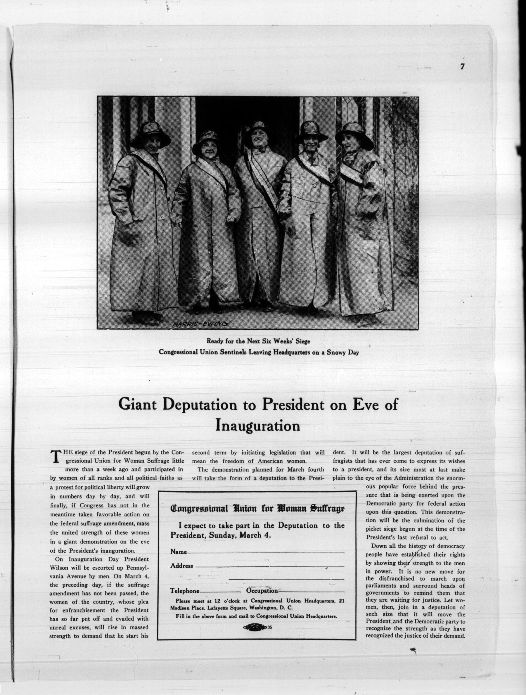 Page 7 of The Suffragist, vol. 5, no. 56, January 24, 1917, p. 7