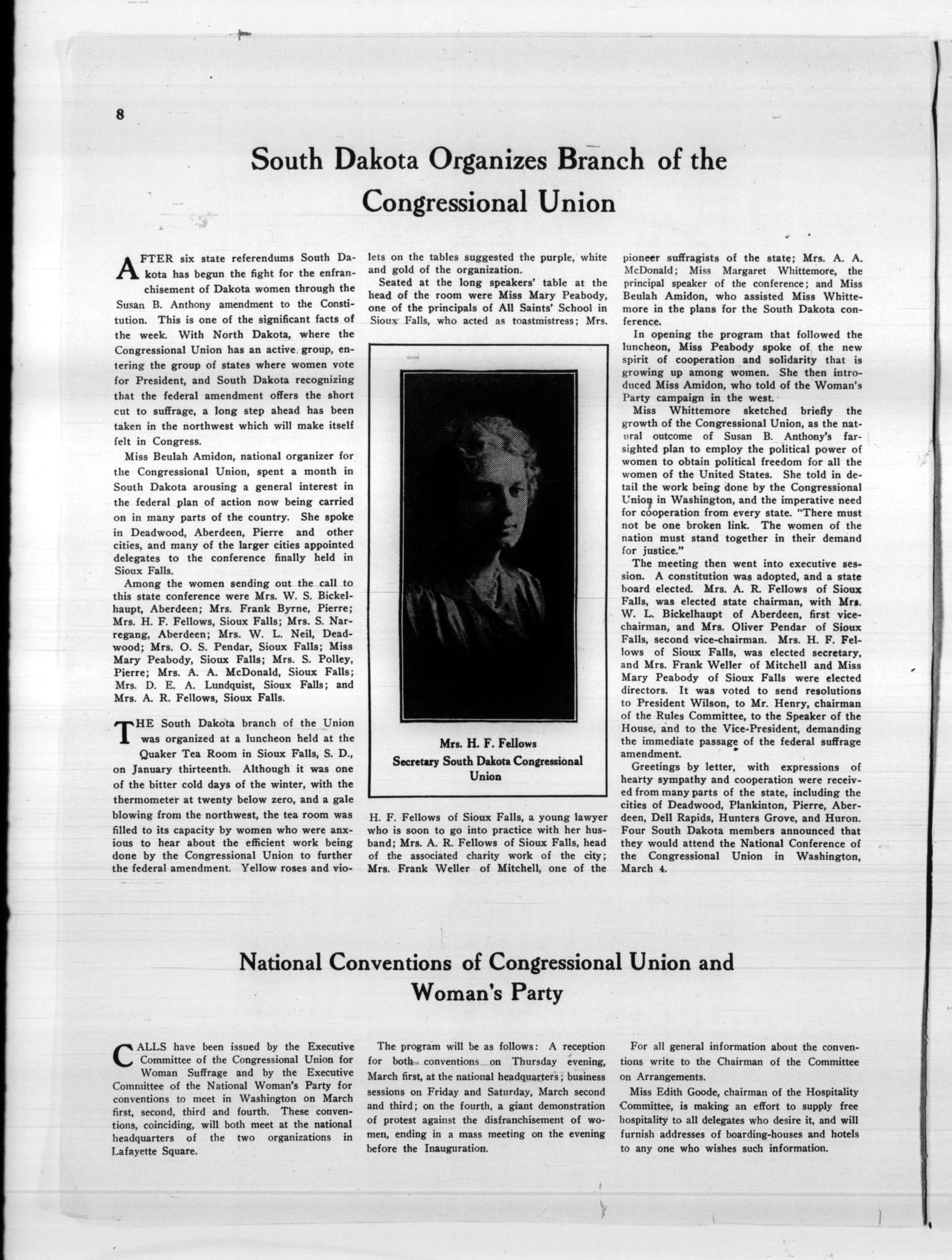 Page 8 of The Suffragist, vol. 5, no. 56, January 24, 1917, p. 8