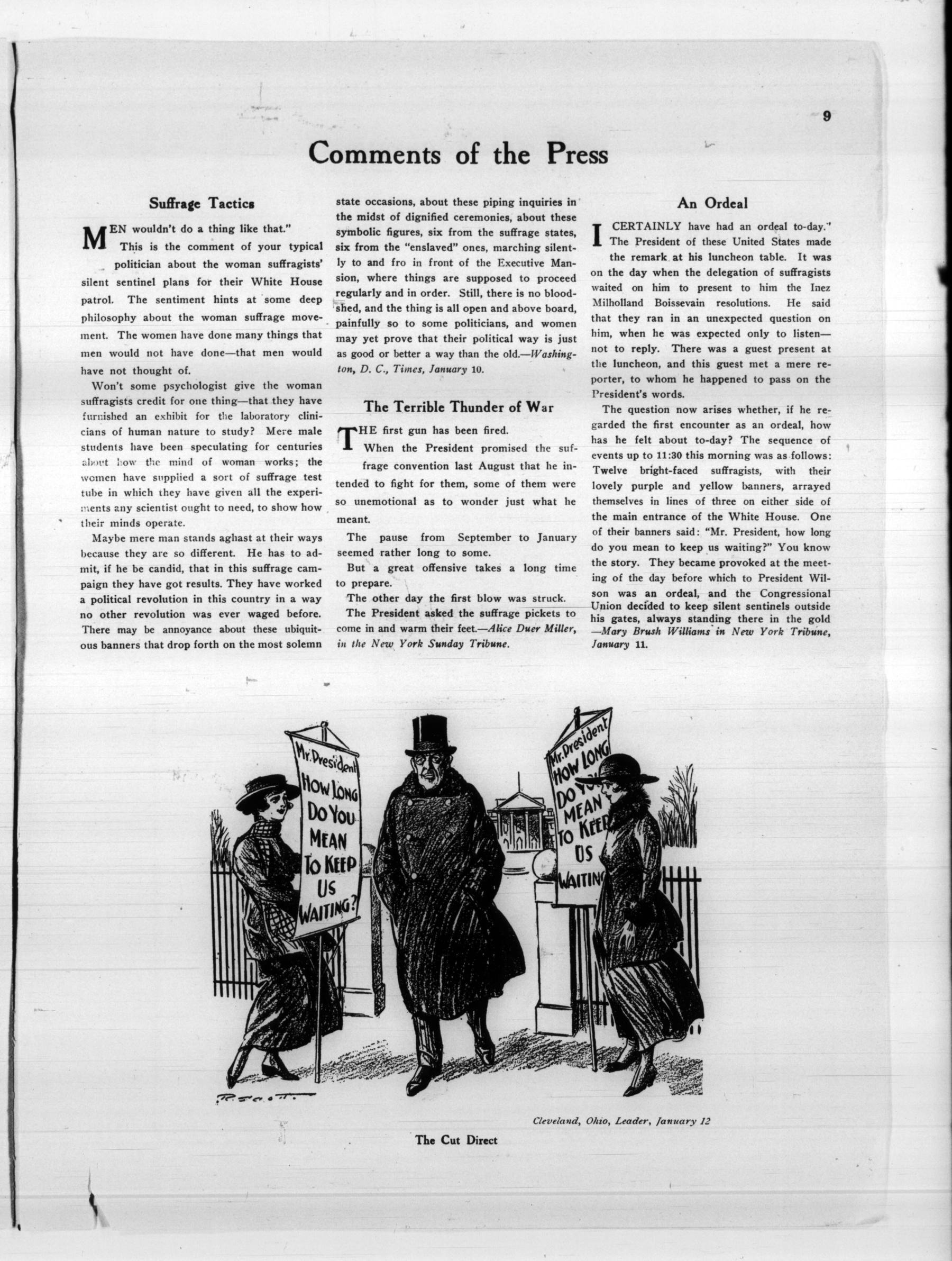 Page 9 of The Suffragist, vol. 5, no. 56, January 24, 1917, p. 9