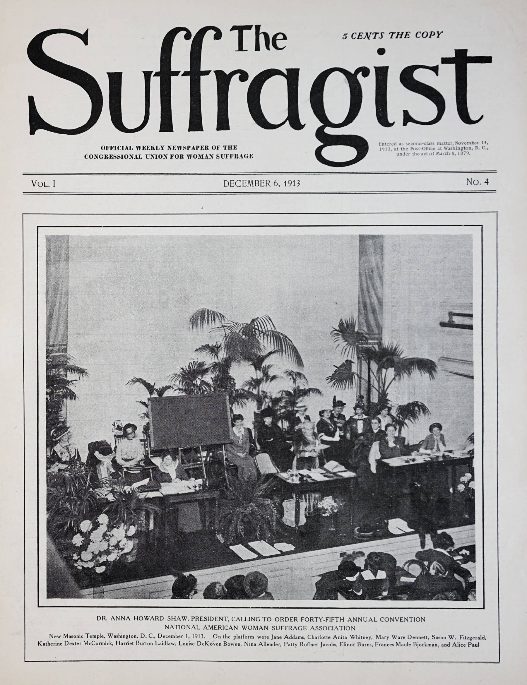 Page 1 of The Suffragist, vol. 1, no. 4, undated, p. 25